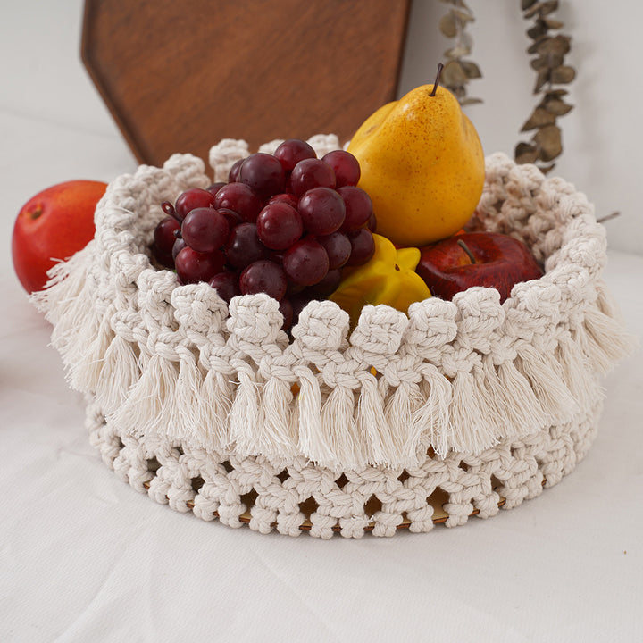 Decorative Macramé Storage Basket Bowlift