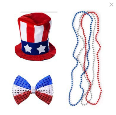 Unisex nan lightweight plastic bead necklaces multi-part party set Bowlift