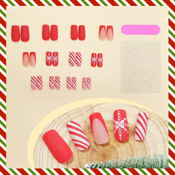 Festive Artificial Nail Set Bowlift