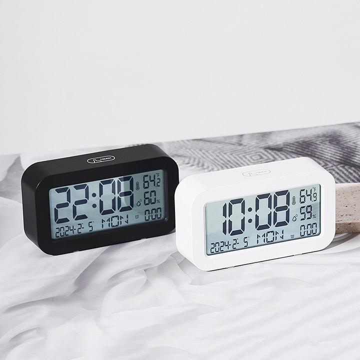 Digital Multi-Function Alarm Clock with Weather Display Bowlift