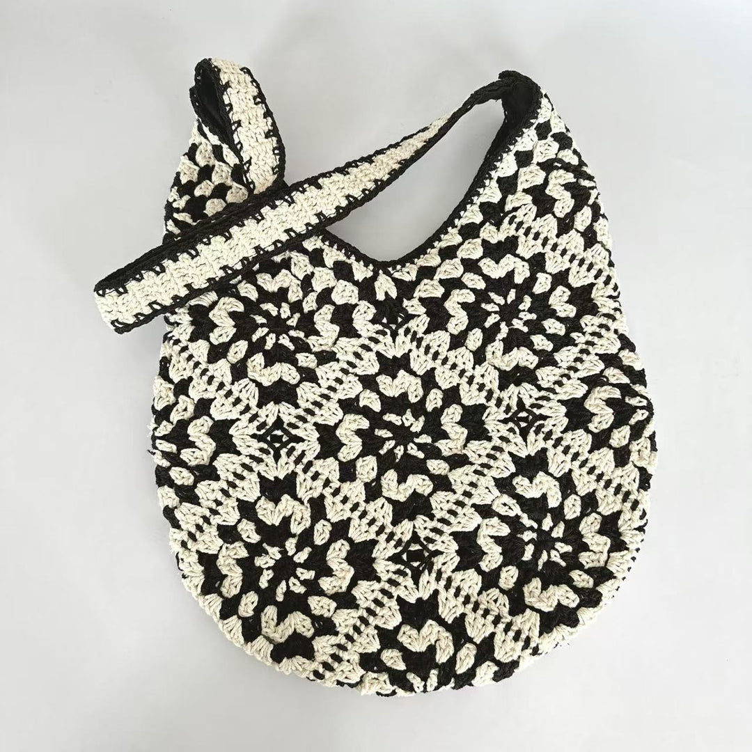 Fashionable crochet shoulder bag Bowlift