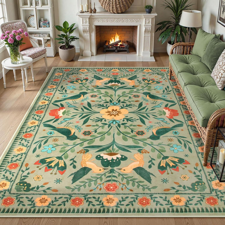 Decorative Floral Area Rug