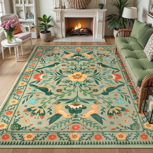 Decorative Floral Area Rug