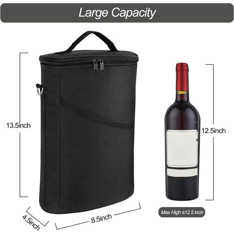 Insulated cooler bag with practical carrying handle and organizer compartments Bowlift