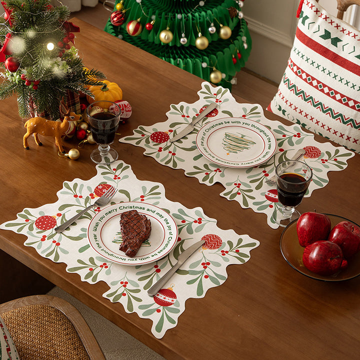 Festive wavy table runner Bowlift