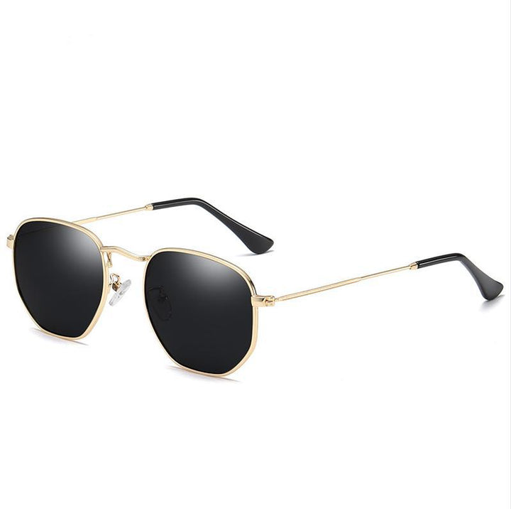 Women's fashionable geometric sunglasses with sturdy metal frame Bowlift