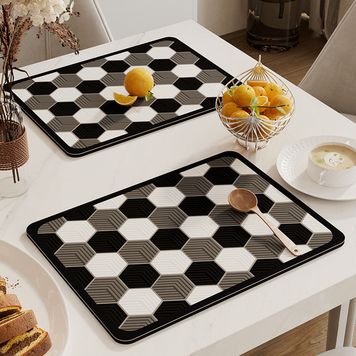 Decorative Vegetable-Themed Table Mat Bowlift