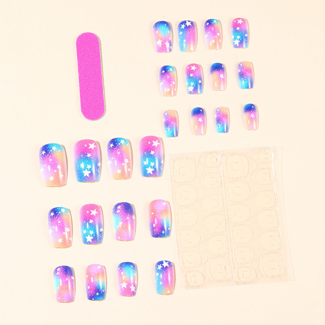 Galaxy-Inspired Nail Art Extensions Bowlift