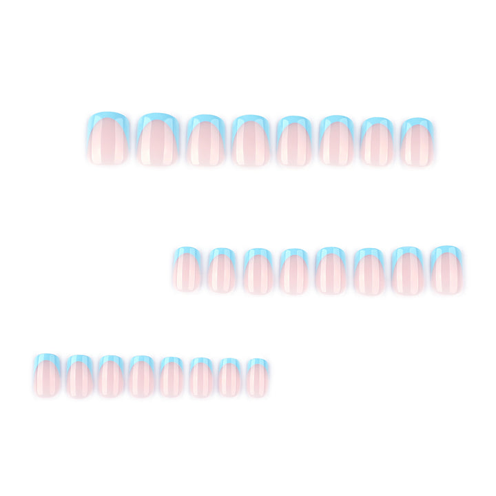 Elegant Manicure Artificial Nails with Pastel Colors Bowlift