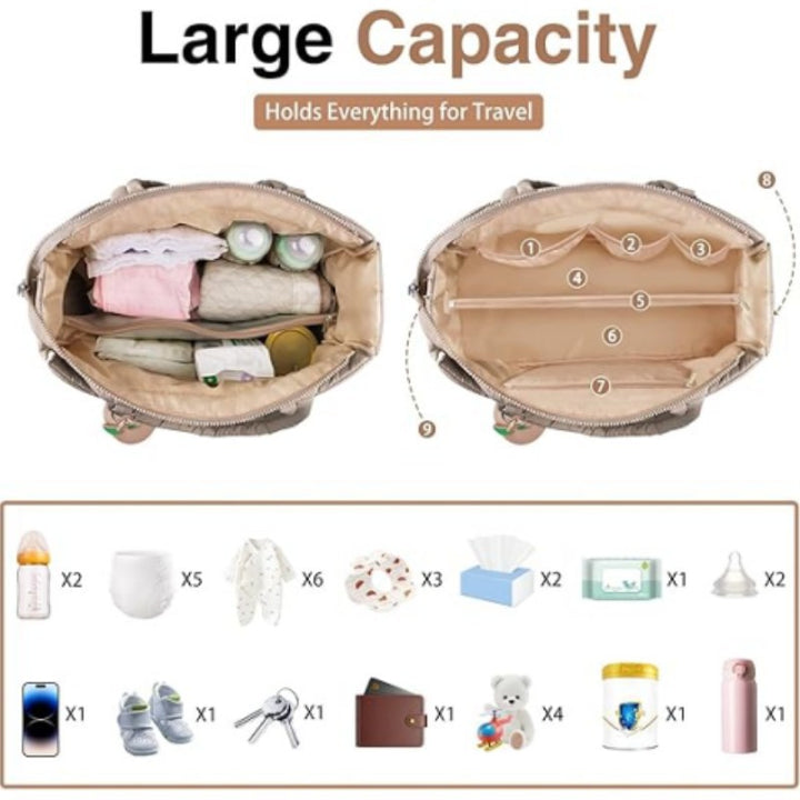 Insulated Multi-Pocket Tote Bag Bowlift