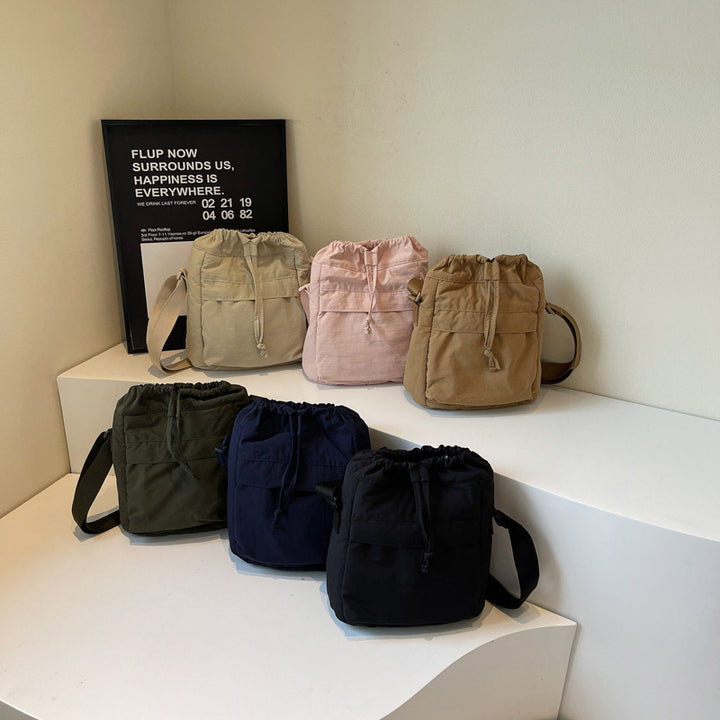 Casual Drawstring Bucket Bag Bowlift