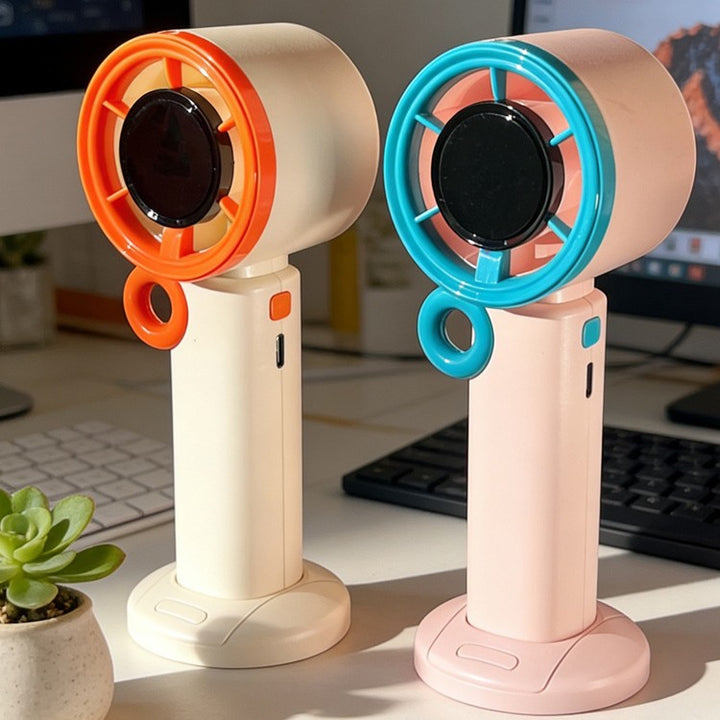 Unisex Portable Hand Fan with Ergonomic Design and USB Charging Bowlift