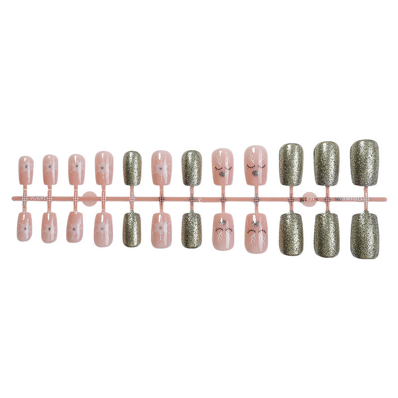 Glittery Press-On Nail Collection Bowlift