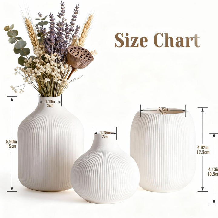 Elegant Ceramic Table Vase Set