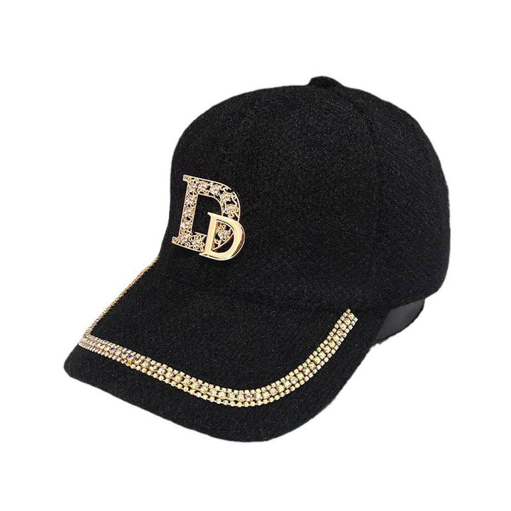 Women's Luxury Embellished Fleece Baseball Cap Bowlift