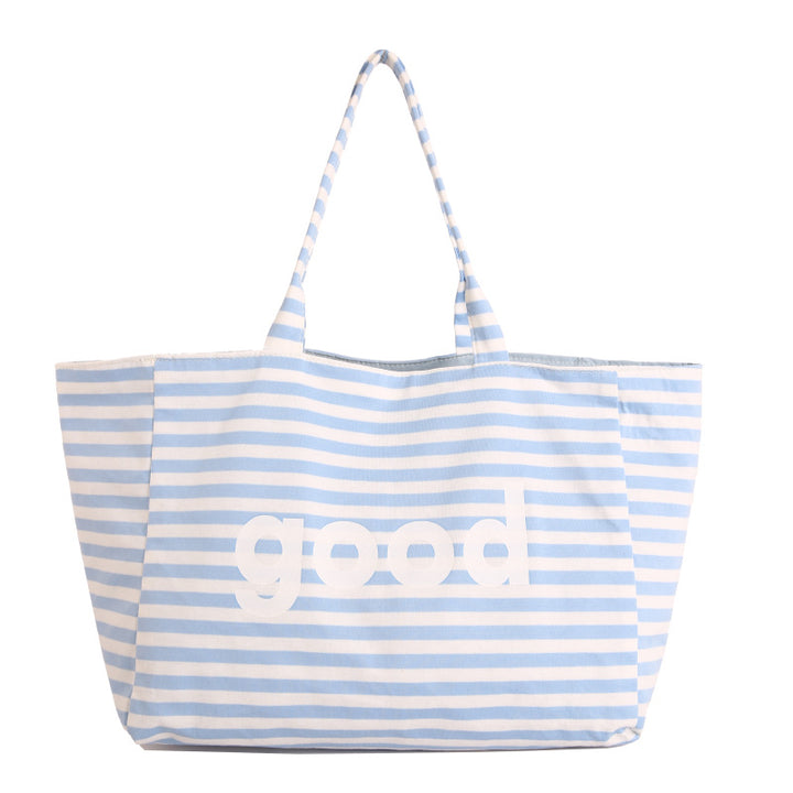 WoSpacious Canvas Beach Tote Bag Bowlift
