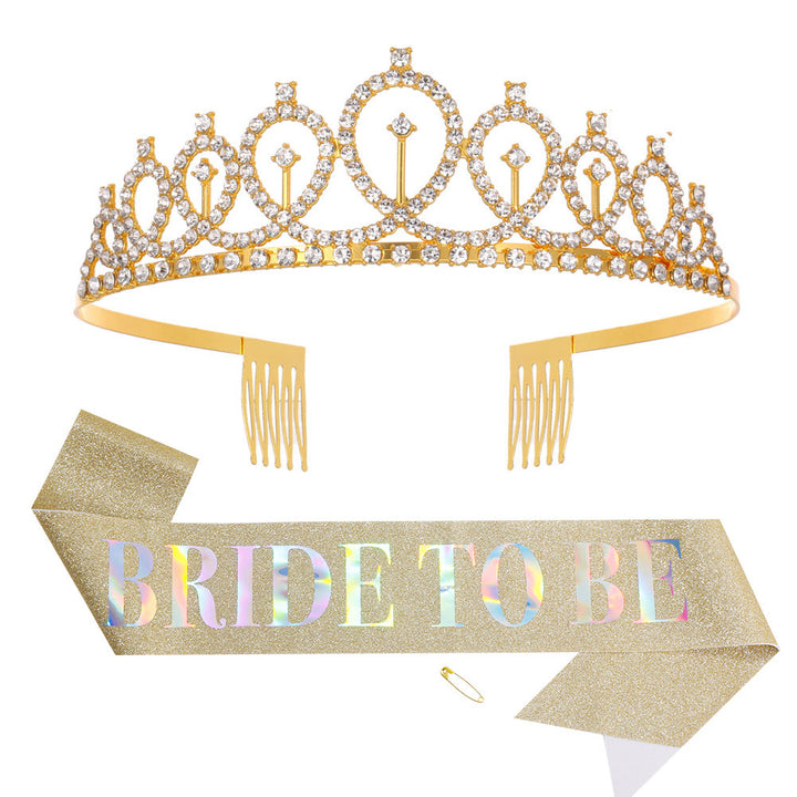 Women Glittering Tiara with Elegant Design Bowlift