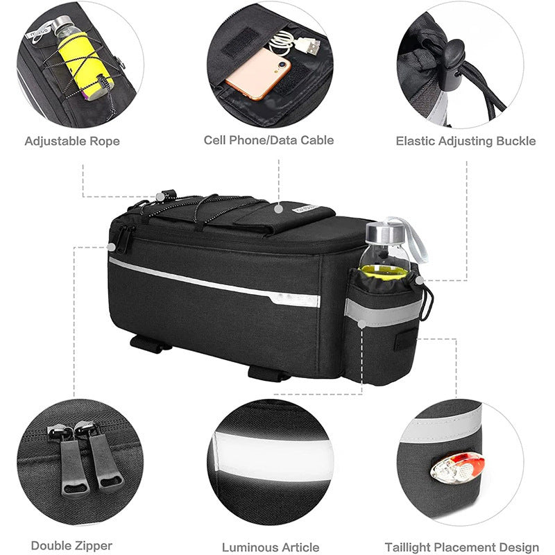Multifunctional bicycle bag with insulated drink holder Bowlift
