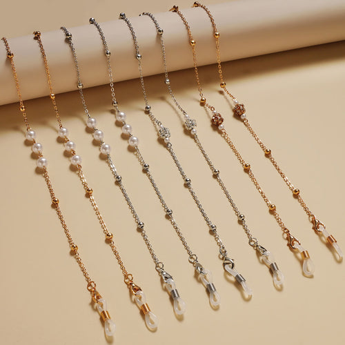 Elegant Faux Pearl Eyewear Chain Bowlift