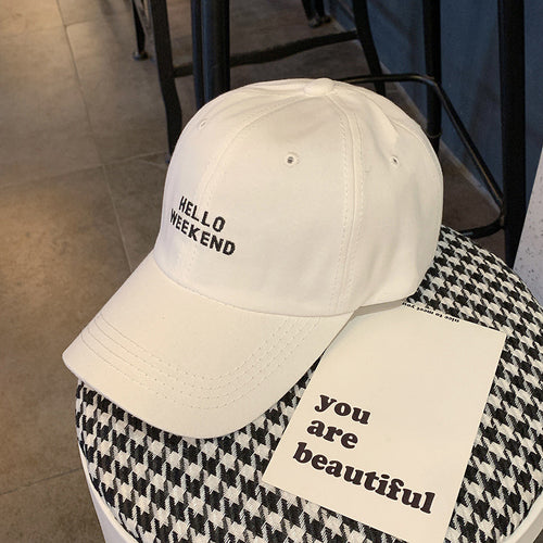 Stylish Cotton Baseball Cap with Inspirational Quote
