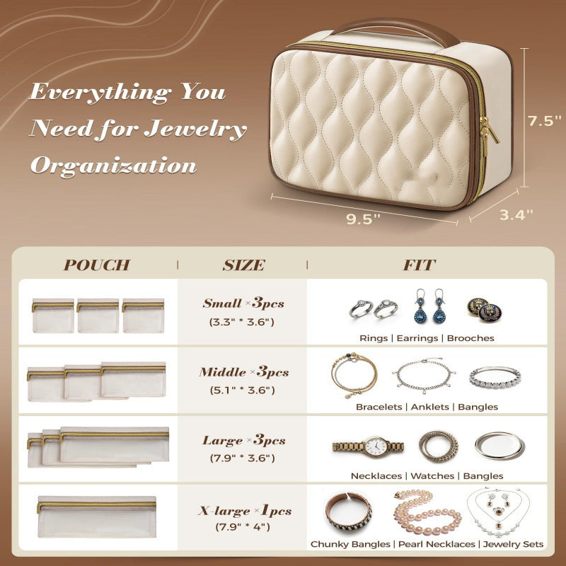 Elegant Jewelry Organizer Bag Bowlift