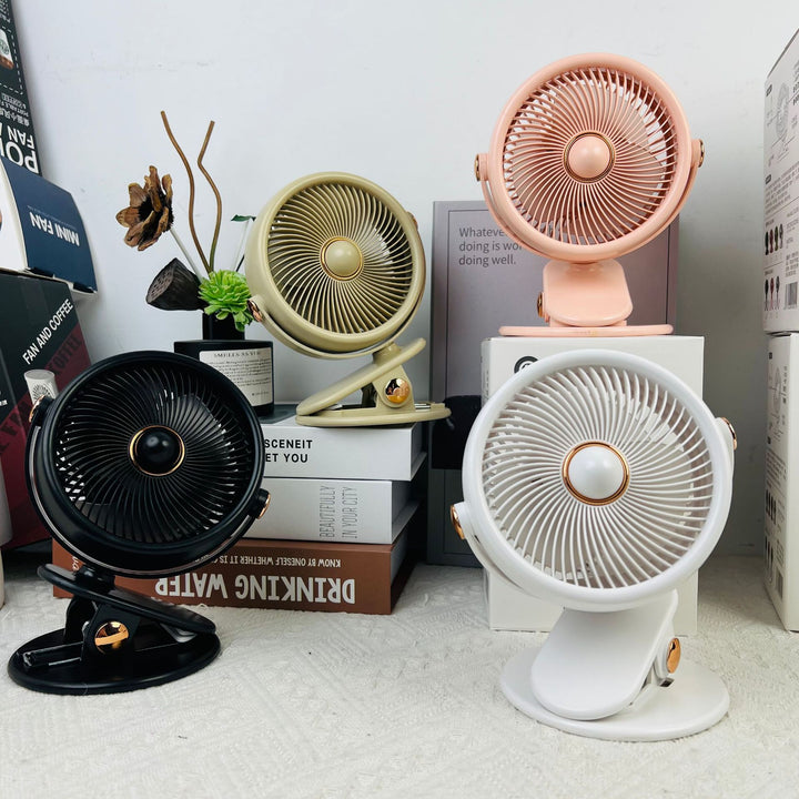 Cute Animal-Themed Portable Desk Fan Bowlift