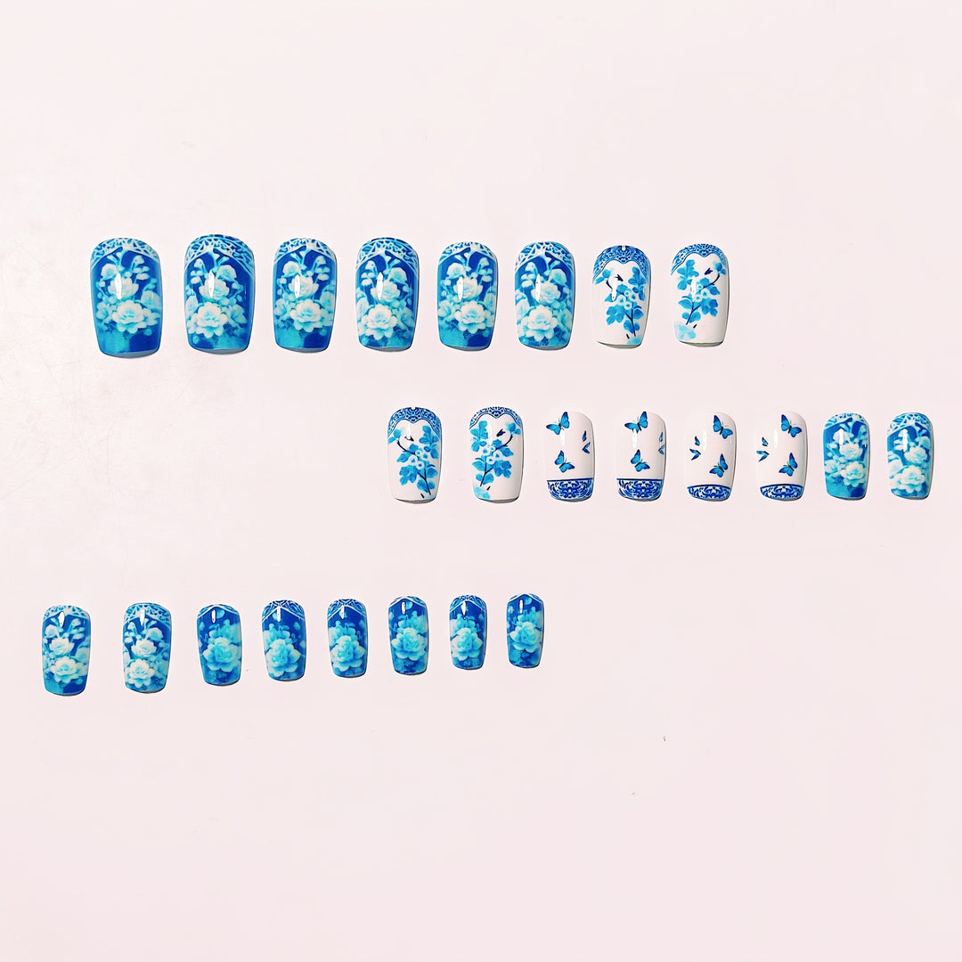 Creative Art Nails with Floral Design Bowlift