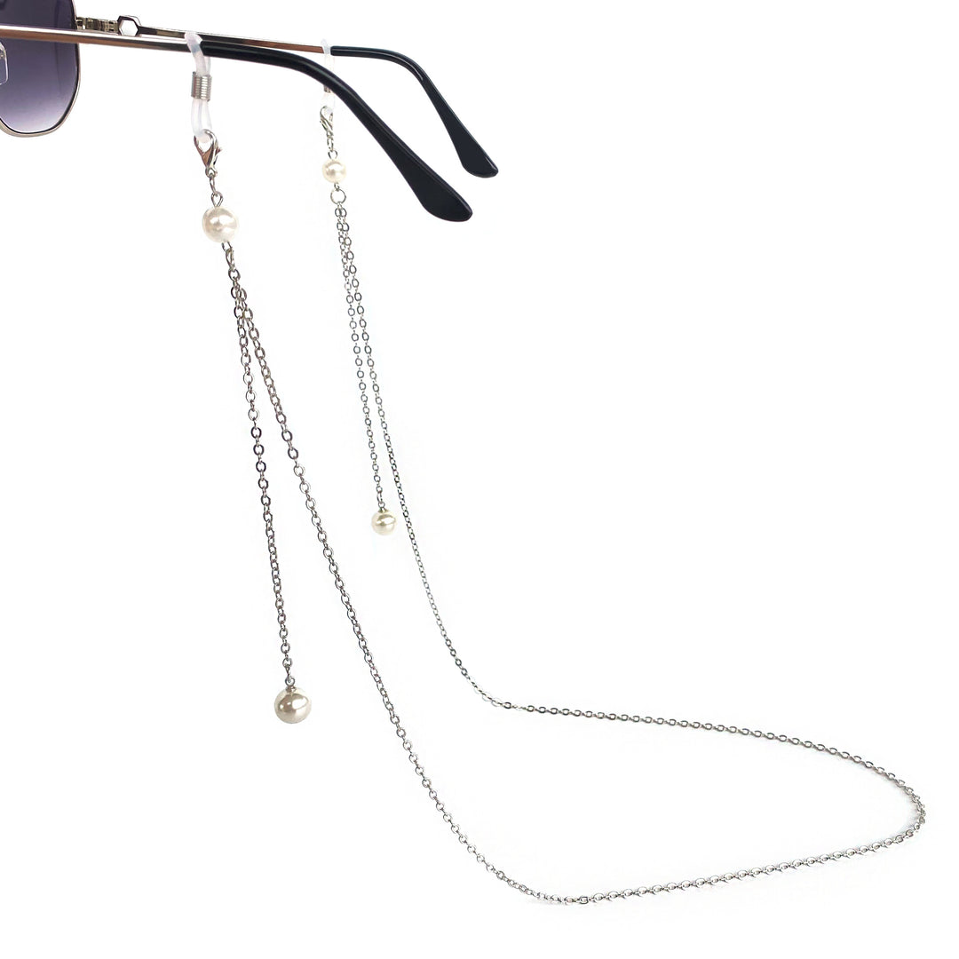 Elegant Pearl Accent Eyewear Chain Bowlift