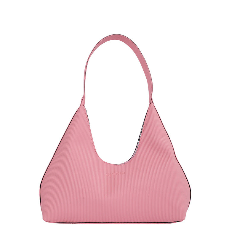 WoTextured Hobo Shoulder Bag Bowlift