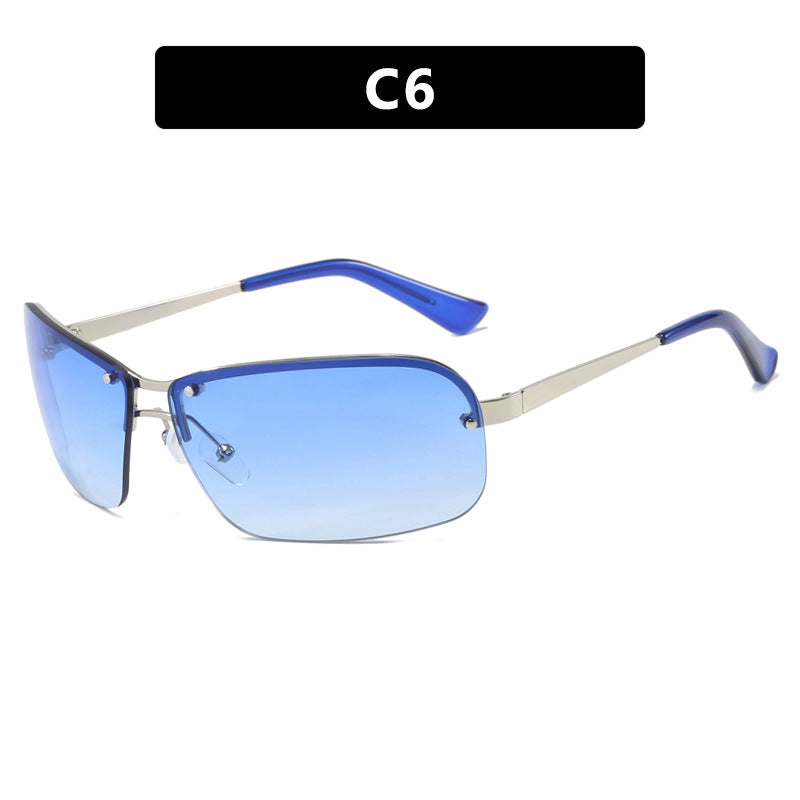 Ladies sunglasses with large, elegant lenses and a modern metal frame Bowlift