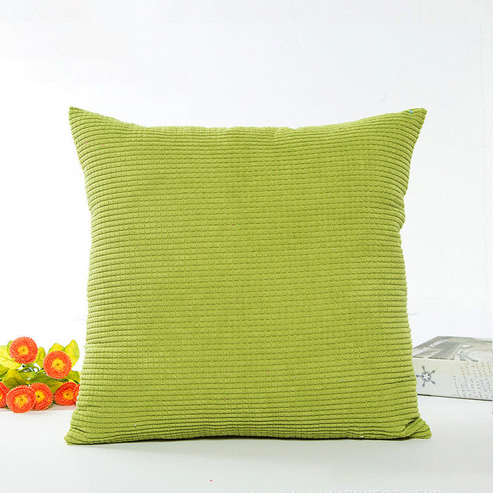 Textured Ribbed Decorative Cushion