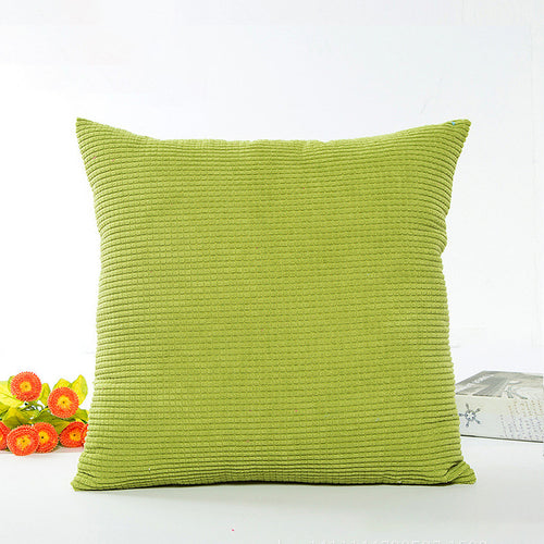 Textured Ribbed Decorative Cushion