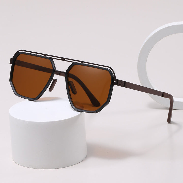 Ladies stylish octagonal sunglasses with stylish frame Bowlift