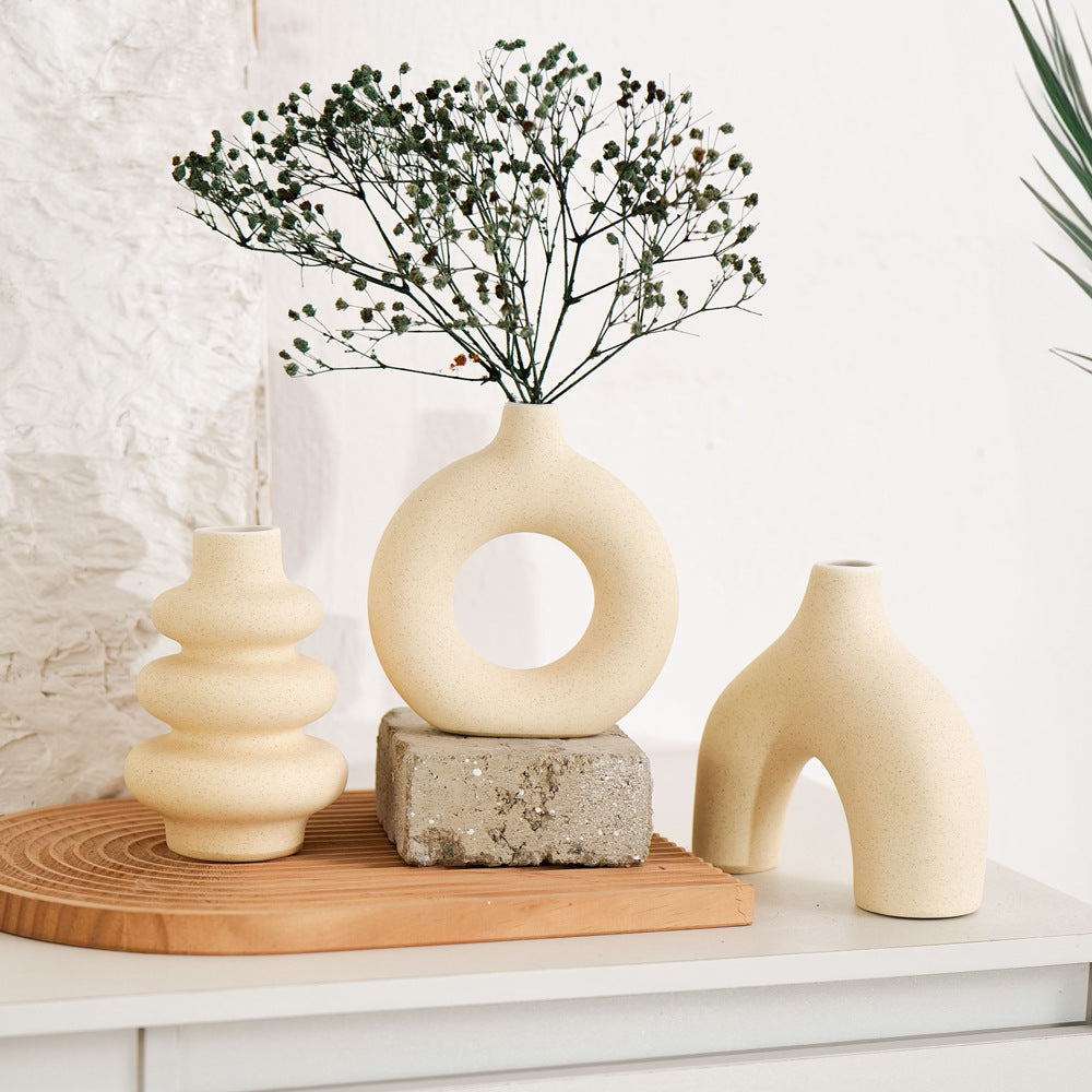 Artistic Abstract Ceramic Vase Set