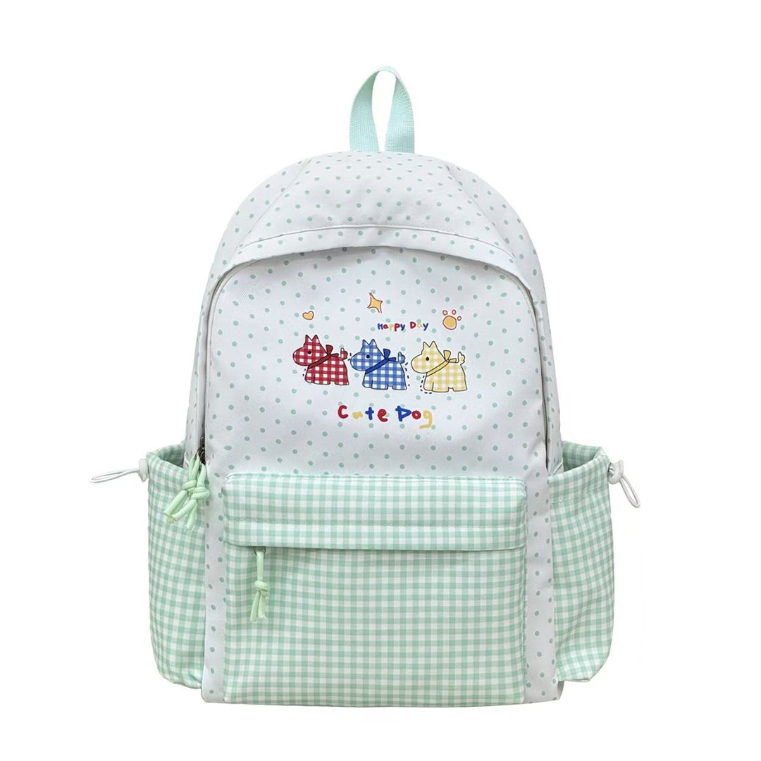 Playful Dog Illustration Backpack Bowlift