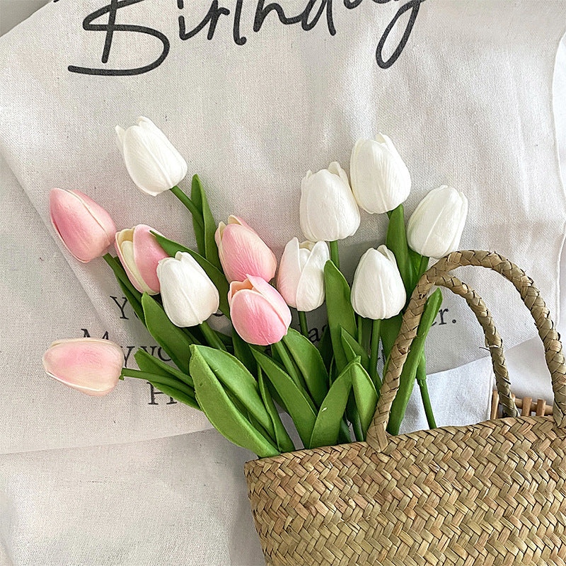 Lifelike Tulip Flower Arrangement