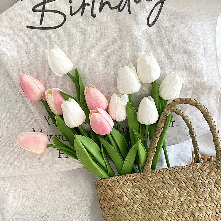 Lifelike Tulip Flower Arrangement