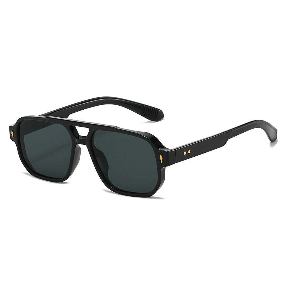 Oversized Geometric Sunglasses with Enhanced UV Protection Bowlift