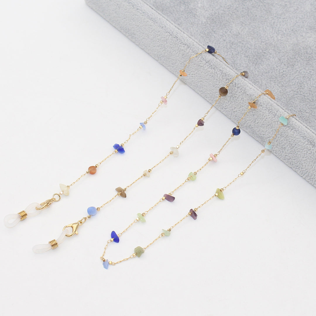 Elegant Crystal-Embellished Eyewear Chain Bowlift