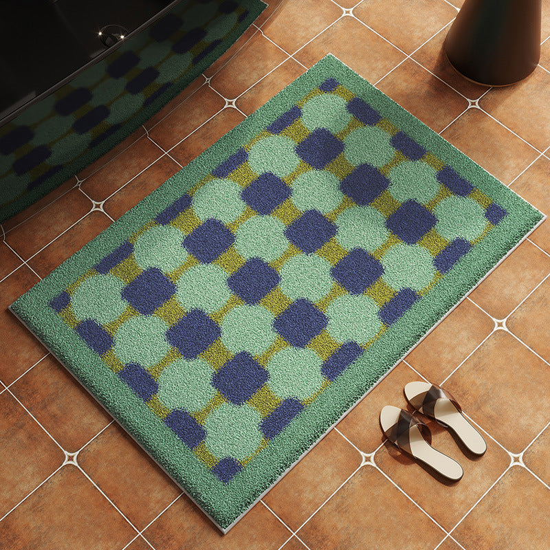 Geometric Patterned Non-Slip Bath Mat Bowlift