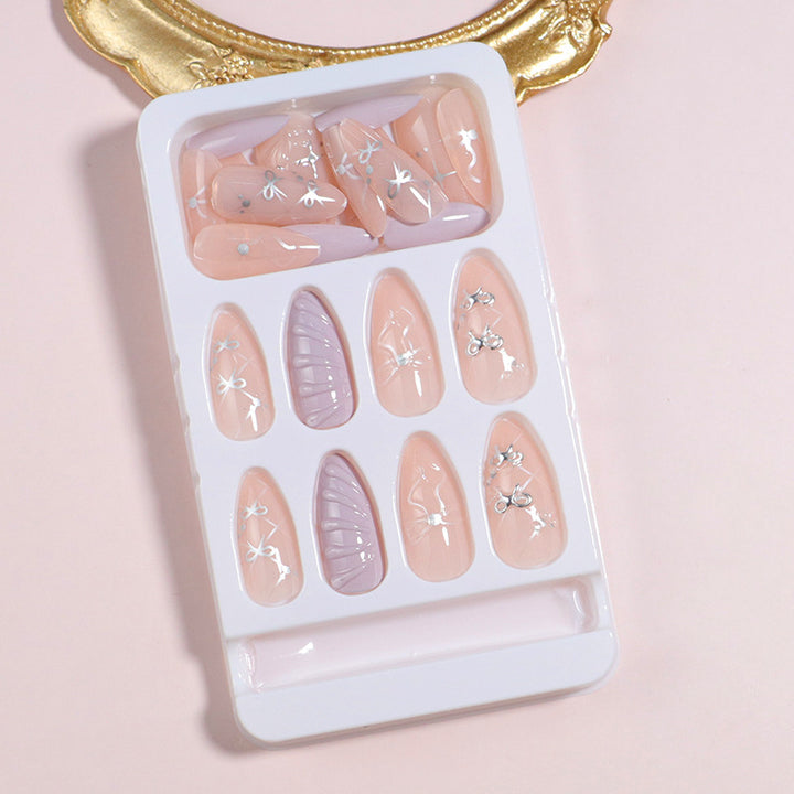 DIY Elegant Press-On Nail Set Bowlift
