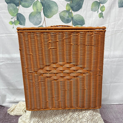 Handcrafted Wicker Storage Basket Bowlift