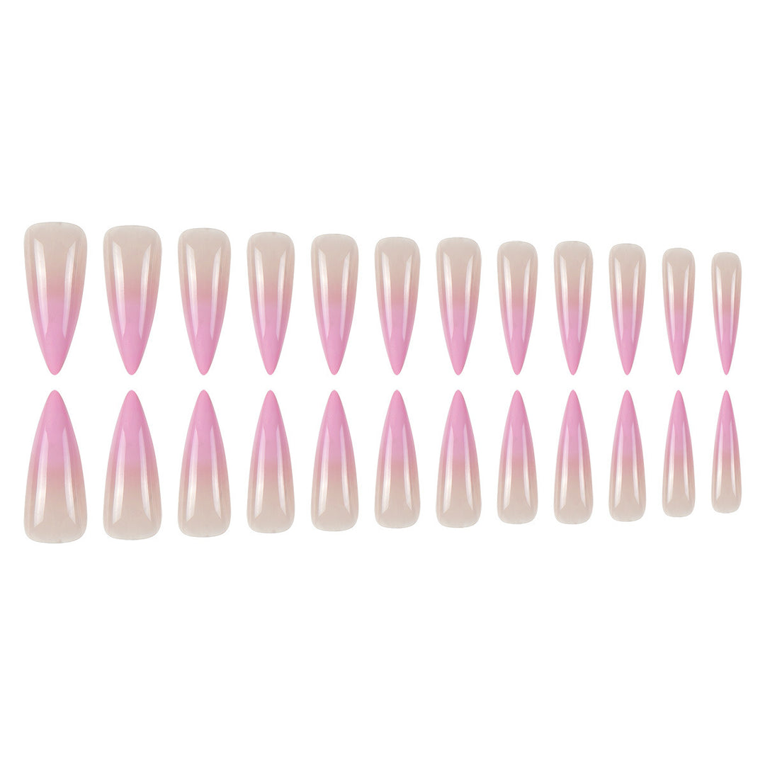Ombre Stiletto Press-On Nails Bowlift