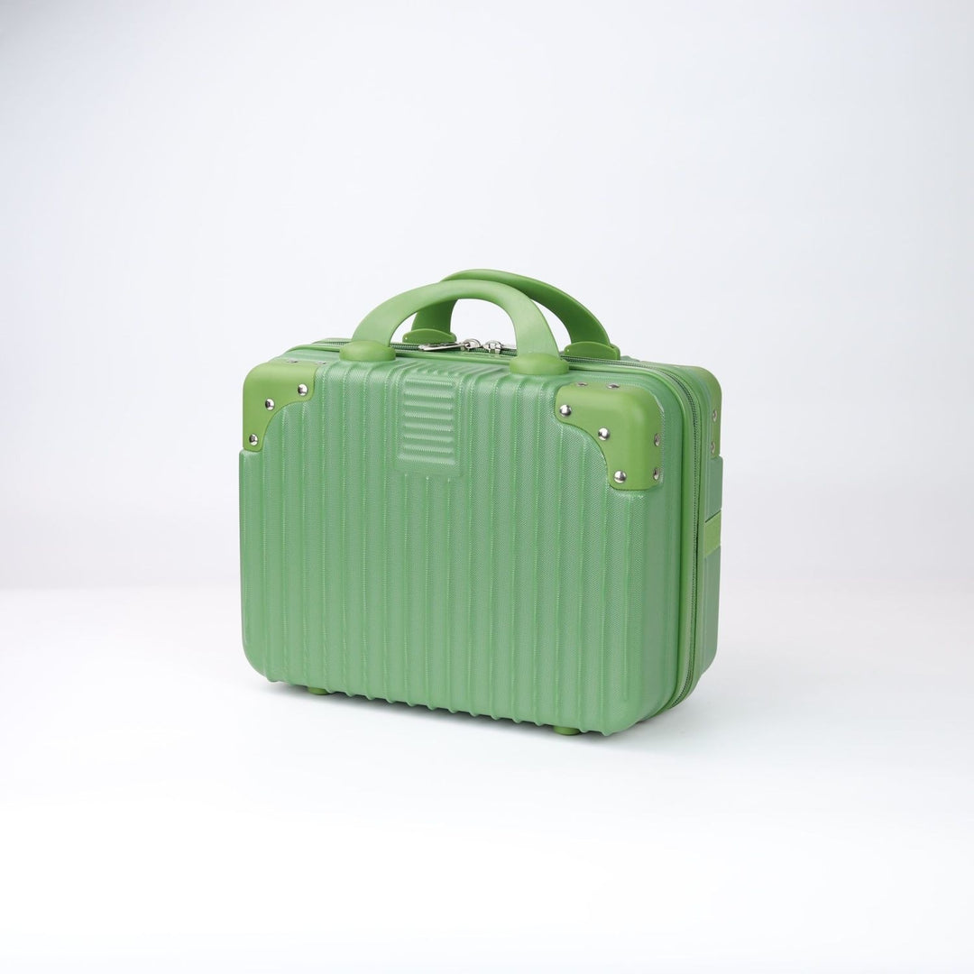 Hard-shell carry-on suitcase with secure lock and innovative design Bowlift