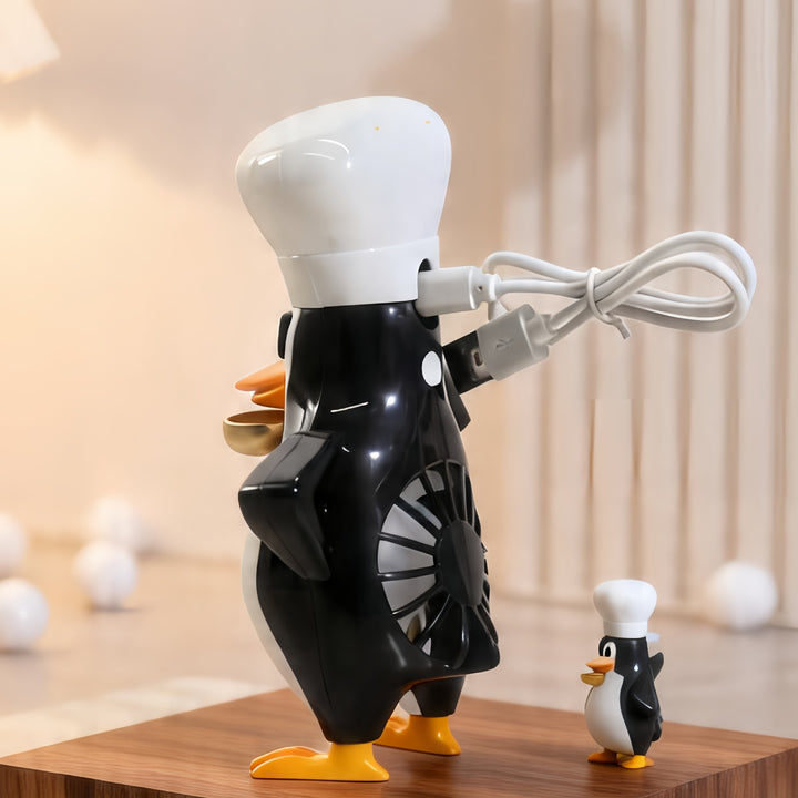 Women’s creative table fan in cute penguin design Bowlift