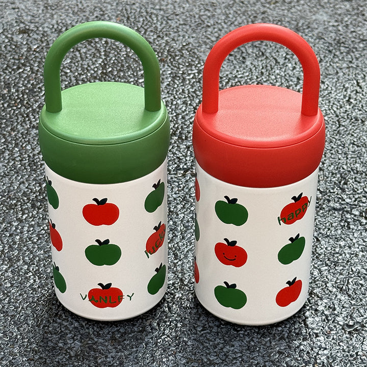 Ladies' insulated drinking container with cheerful apple motif Bowlift
