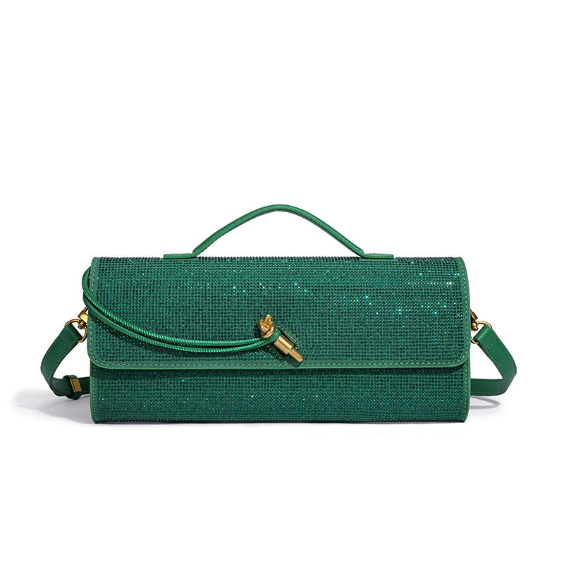 Elegant Rhinestone-Embellished Evening Clutch Bowlift
