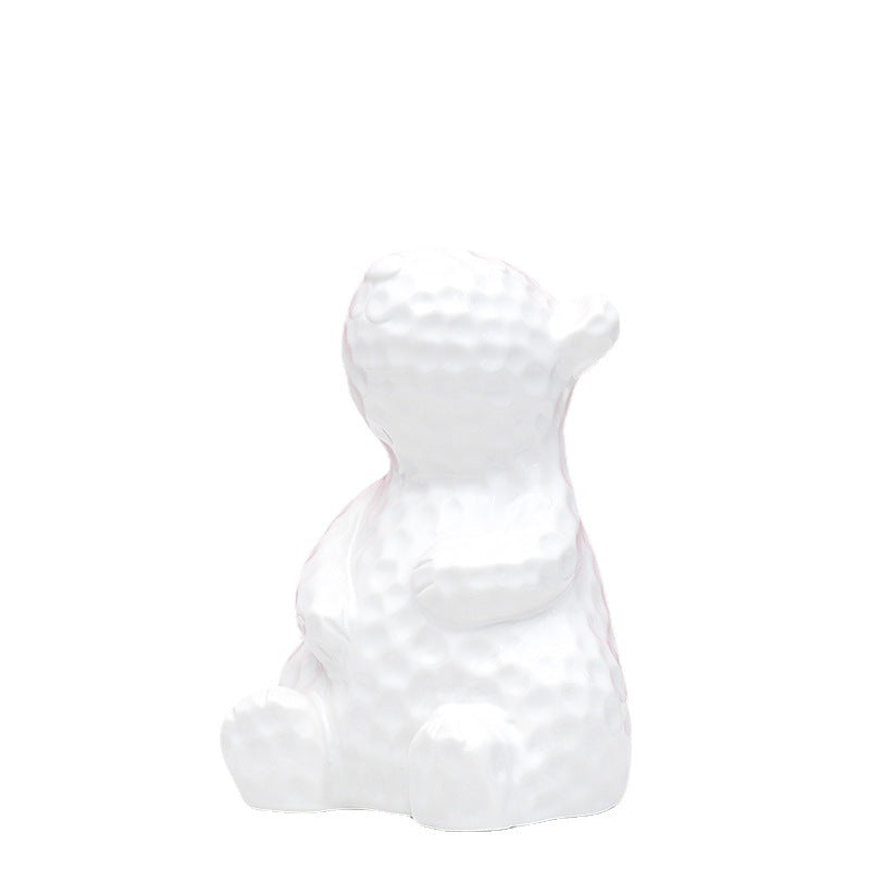Decorative Ceramic Bear Figurine Bowlift