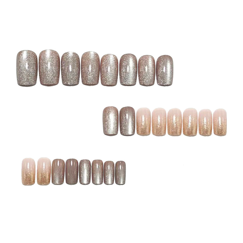 Luxurious artificial nails with glitter accents Bowlift
