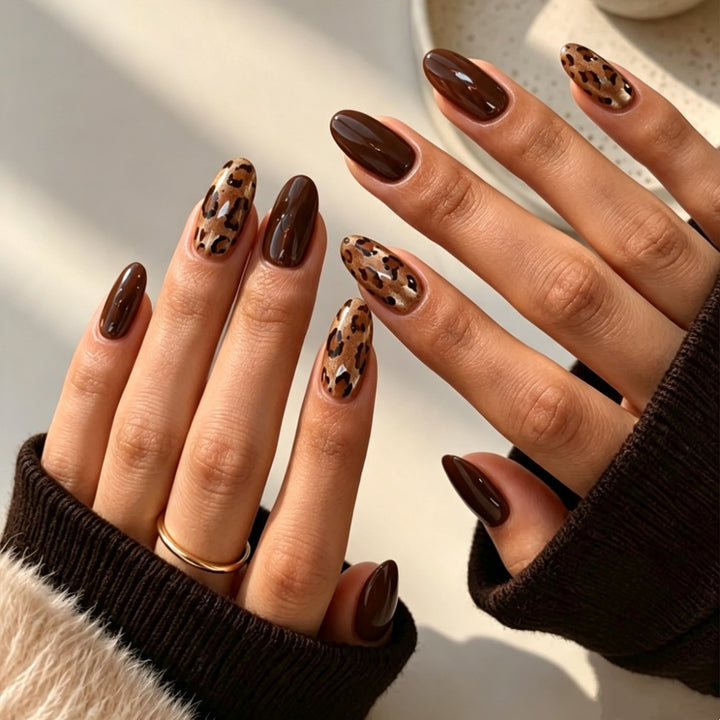 Luxe Leopard Print Press-On Nail Set Bowlift